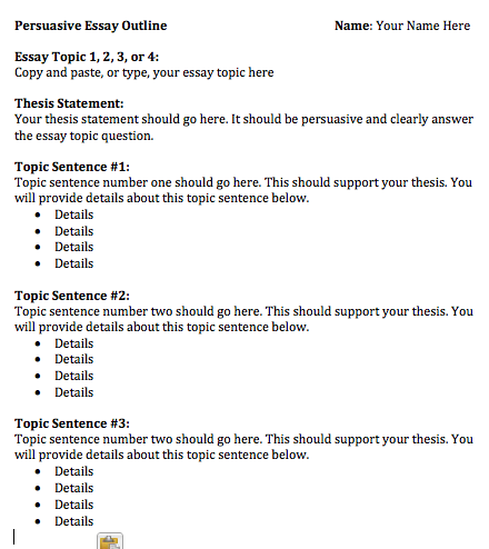 Persuasive essay guidelines middle school